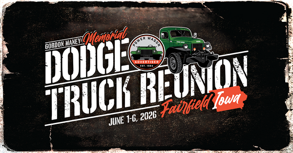 Welcome to the Gordon Maney Memorial Dodge Powerwagon Reunion Store