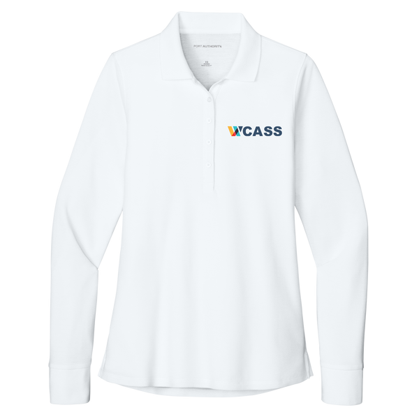 WCASS Womens Pique Long Sleeve Polo